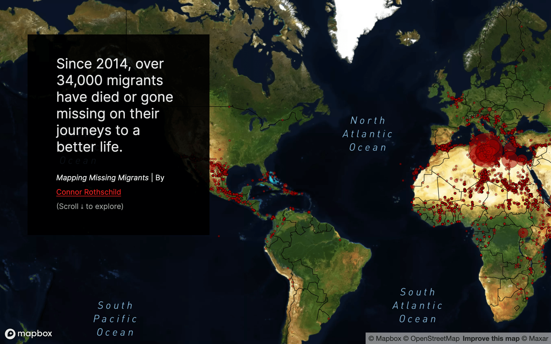 Project image for Mapping Missing Migrants